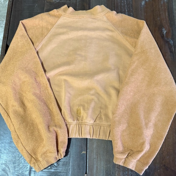 Free People Movement Ginger Half-Zip Cropped Pullover Sweatshirt Size L NWT - Picture 6 of 6